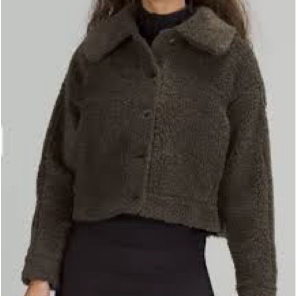 lululemon Dark GreenTeddy Jacket